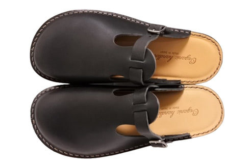 【Organic handloom GUDALUR ブラック】クロッグサンダル(サボサンダル)